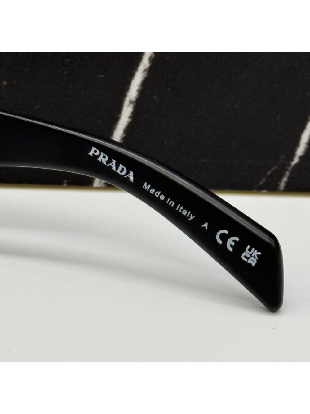 NEW PRADA PRA19S 1BO40G SUNGLASSES PR A19S 1BO40G BLACK/PURPLE UNISEX SPR A19S - Picture 9 of 10